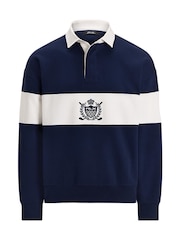 Ralph Lauren Blue Double Knit Tech Sweatshirt - Image 1 of 1