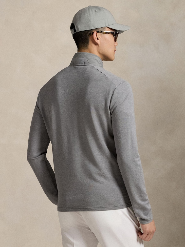Ralph Lauren Grey Performance Wool Knit Jacket - Image 3 of 8