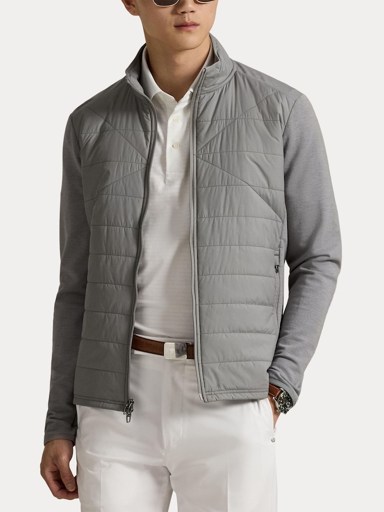 Ralph Lauren Grey Performance Wool Knit Jacket - Image 7 of 8