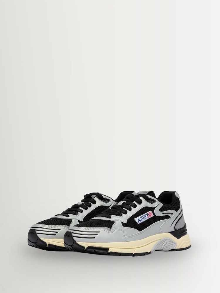 AUTRY Silver Hyperway Low Man MV09 Mesh Mirror Trainers - Image 2 of 6