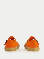 Start-Rite Kids Orange Anchor T-bar Buckle Canvas Shoes - Image 6 of 6