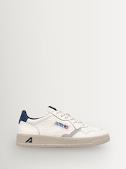 AUTRY White Medalist Low Man NE12 Nabuk Elephant Suede Trainers - Image 1 of 6