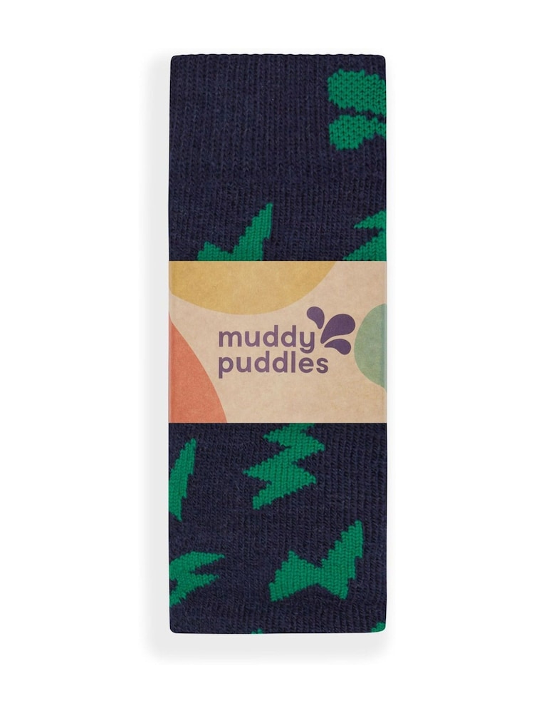 Muddy Puddles Green Merino Mix Twin Pack Socks - Image 2 of 5 Muddy Puddles Green Merino Mix Twin Pack Socks - Image 2 of 5