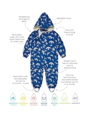 Muddy Puddles Blue Waterproof 3-in-1 Puddle Suit - Image 11 of 11