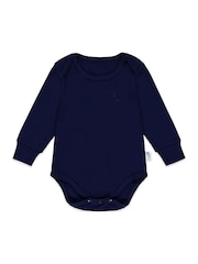 Muddy Puddles Blue Dark Thermal Baselayer Babygrow - Image 1 of 2