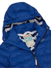 Muddy Puddles Blue Waterproof Puffer Jacket - Image 6 of 8