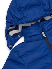Muddy Puddles Blue Waterproof Puffer Jacket - Image 7 of 8
