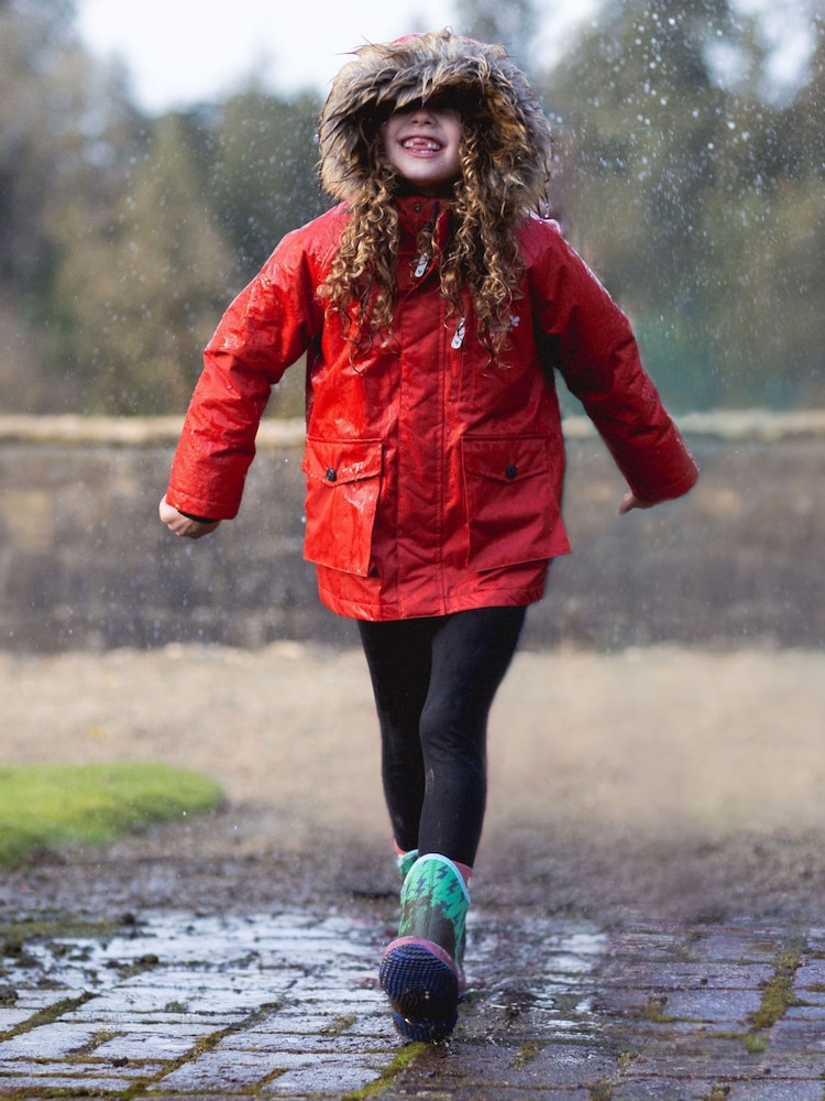 Muddy Puddles Red Waterproof 3-in-1 Parka Jacket - Image 1 of 10