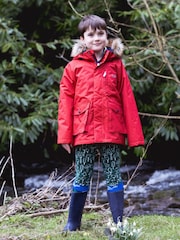 Muddy Puddles Red Waterproof 3-in-1 Parka Jacket - Image 2 of 10