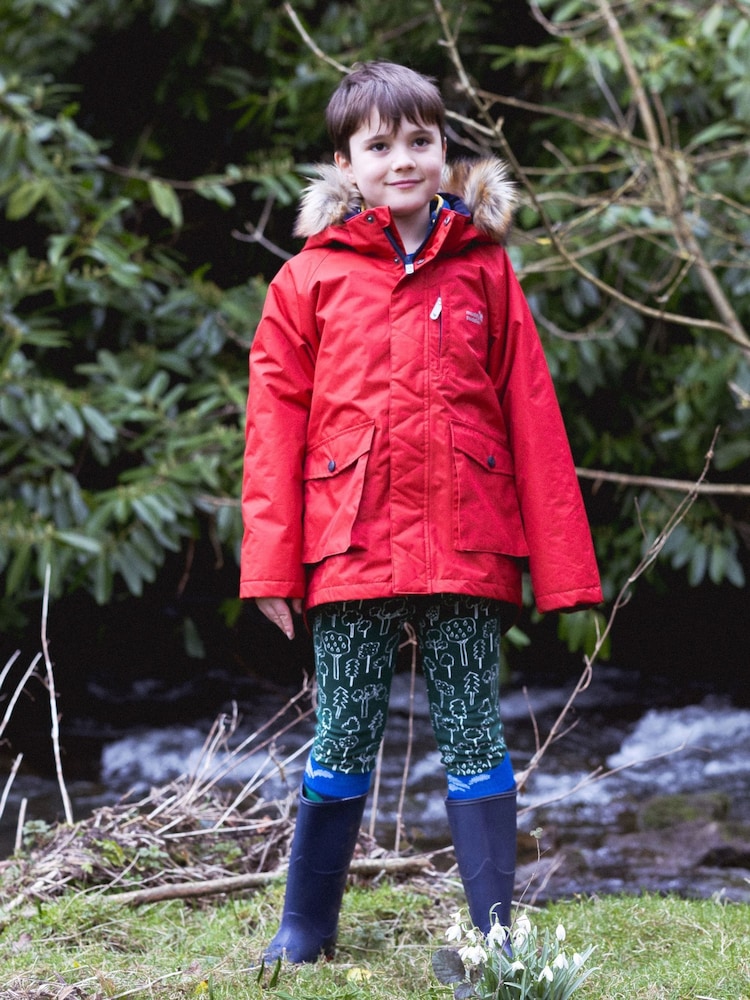 Muddy Puddles Red Waterproof 3-in-1 Parka Jacket - Image 2 of 10