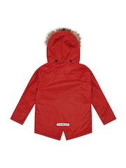 Muddy Puddles Red Waterproof 3-in-1 Parka Jacket - Image 5 of 10