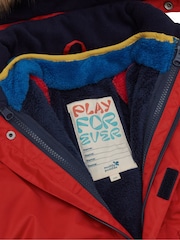 Muddy Puddles Red Waterproof 3-in-1 Parka Jacket - Image 8 of 10