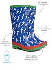 Muddy Puddles Blue Puddlestomper Wellies - Image 2 of 4