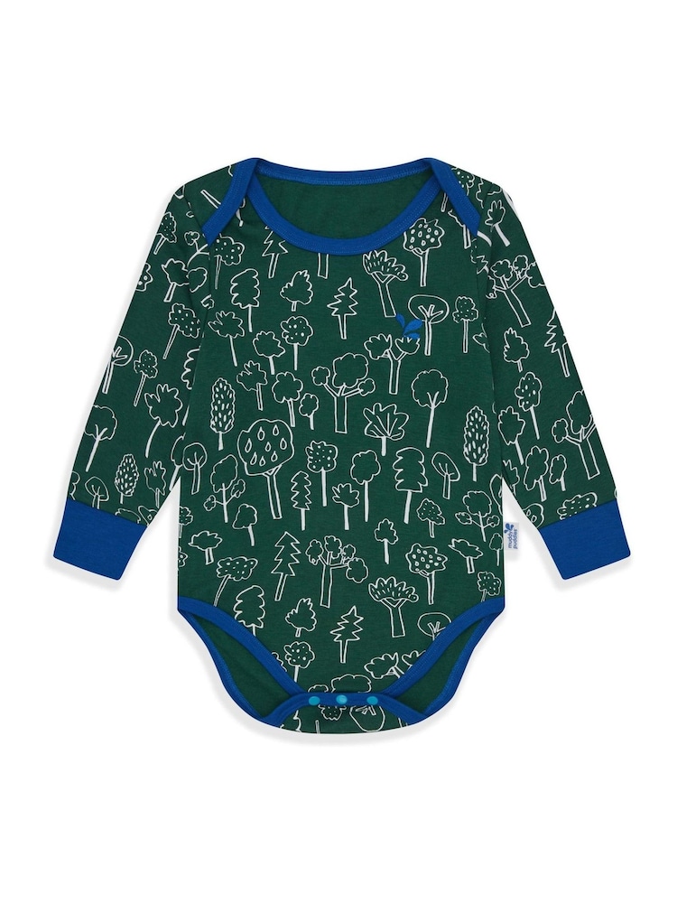 Muddy Puddles Green Thermal Baselayer Babygrow - Image 1 of 2 Muddy Puddles Green Thermal Baselayer Babygrow - Image 1 of 2