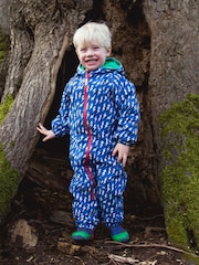 Muddy Puddles Blue Waterproof EcoSplash Puddle suit - Image 1 of 9