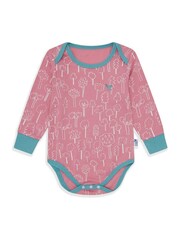 Muddy Puddles Pink Thermal Baselayer Babygrow - Image 1 of 2
