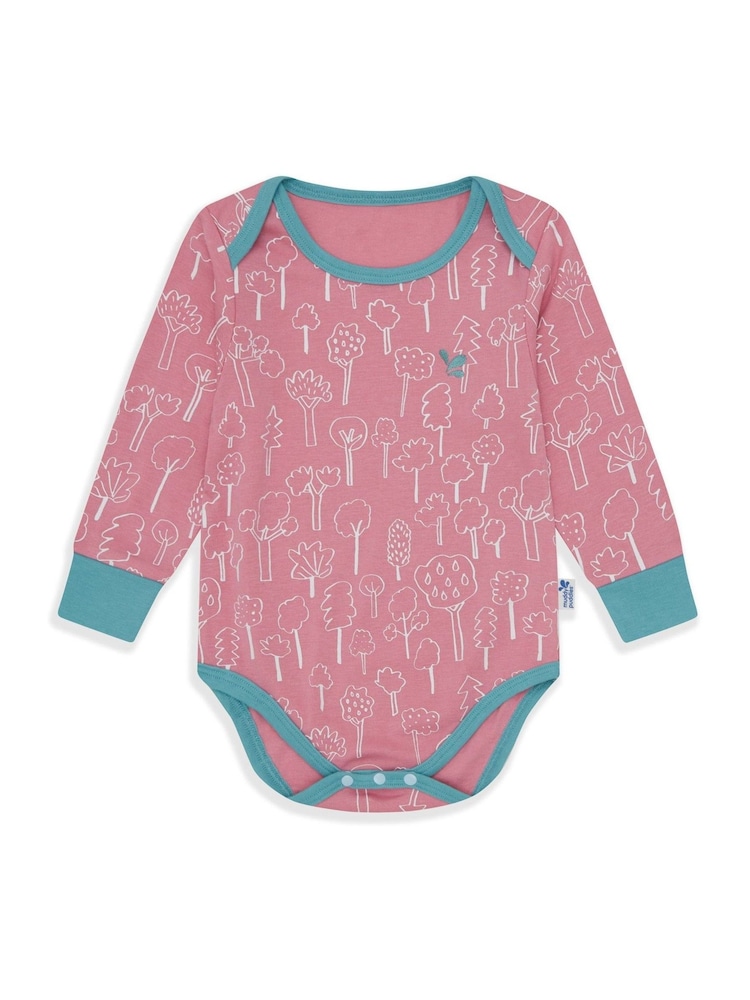 Muddy Puddles Pink Thermal Baselayer Babygrow - Image 1 of 2 Muddy Puddles Pink Thermal Baselayer Babygrow - Image 1 of 2