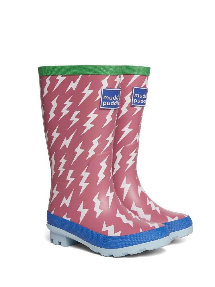 Muddy Puddles Pink Puddlestomper Wellies - Image 1 of 3