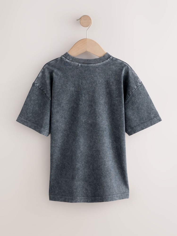 Grey Washed Stranger Things Short Sleeve T-Shirt (8-16yrs) - Image 2 of 4