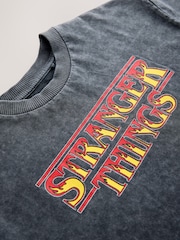 Grey Washed Stranger Things Short Sleeve T-Shirt (8-16yrs) - Image 3 of 4
