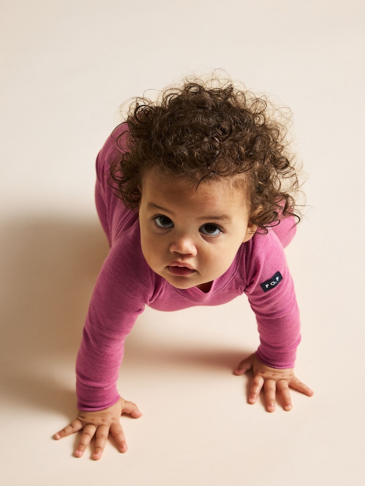 وردي - رداء علوي من صوف الميرينو من Polarn O. Pyret - صورة 2 من 5 وردي - رداء علوي من صوف الميرينو من Polarn O. Pyret - صورة 2 من 5