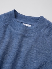 أزرق داكن - رداء علوي من صوف الميرينو من Polarn O. Pyret - صورة 6 من 7