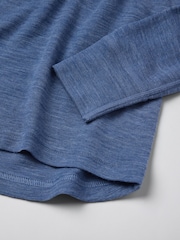 أزرق داكن - رداء علوي من صوف الميرينو من Polarn O. Pyret - صورة 7 من 7