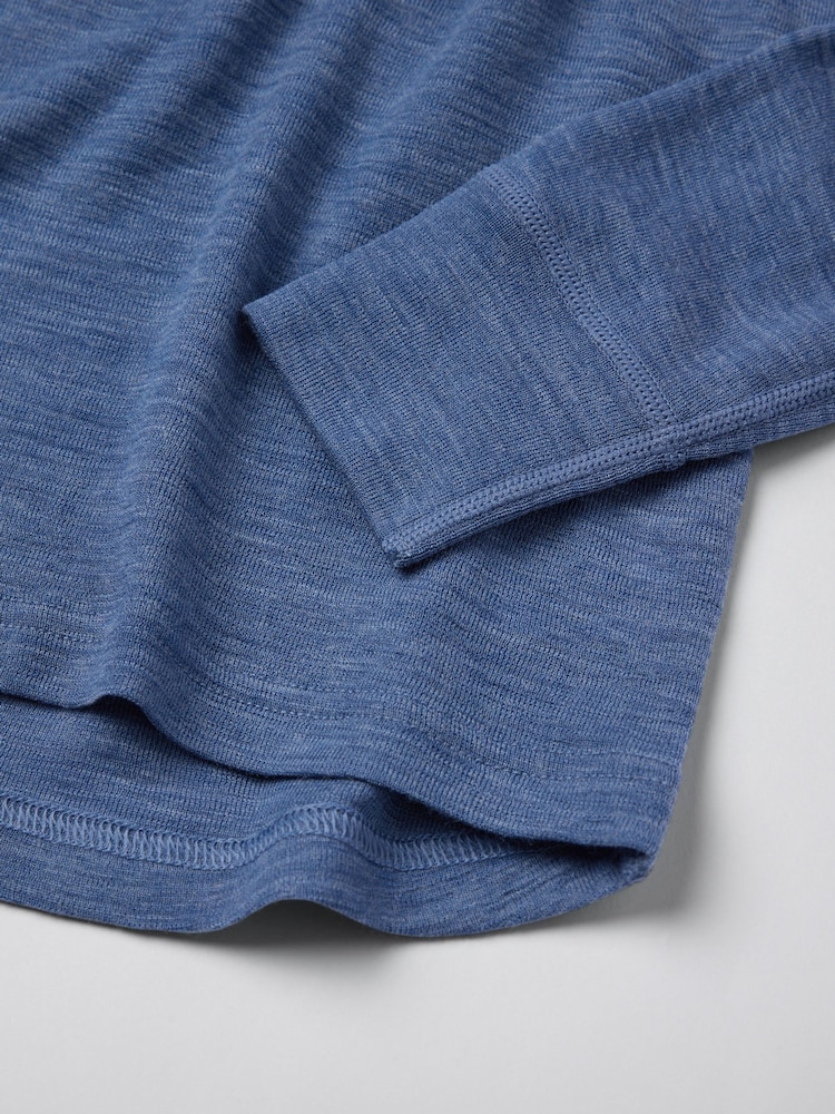 Polarn O. Pyret Blue Dark Merino Wool Top - Image 7 of 7 Polarn O. Pyret Blue Dark Merino Wool Top - Image 7 of 7