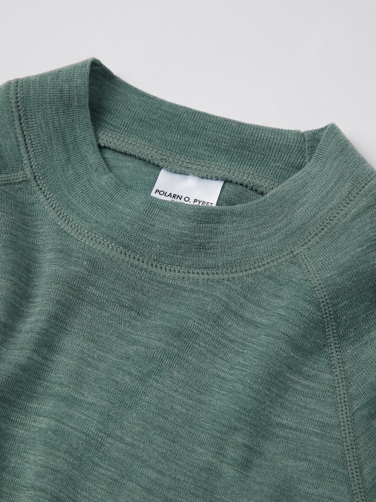 أخضر - رداء علوي من صوف الميرينو من Polarn O. Pyret - صورة 2 من 3 أخضر - رداء علوي من صوف الميرينو من Polarn O. Pyret - صورة 2 من 3