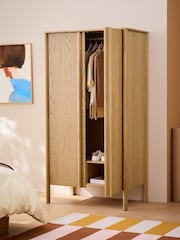MADE.COM Oak Reeve Double Wardrobe - Image 2 of 6