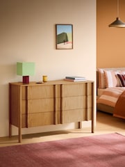 MADE.COM Oak Reeve 6 Drawer 4 Drawer Chest - Image 1 of 6