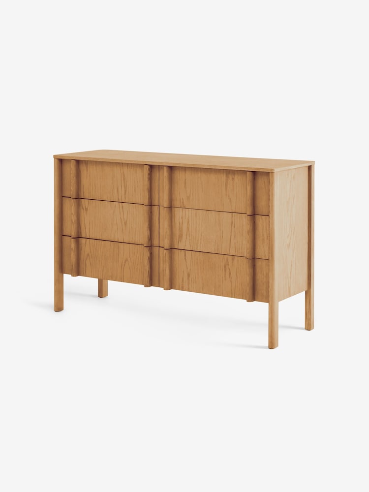 MADE.COM Oak Reeve 6 Drawer 4 Drawer Chest - Image 2 of 6 MADE.COM Oak Reeve 6 Drawer 4 Drawer Chest - Image 2 of 6
