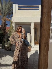 Never Fully Dressed Leopard Lurex Viscose Modal Kimono - Image 2 of 4