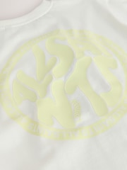 smALLSAINTS White/Green Distortion T-Shirt and Sweat Shorts Set - Image 5 of 7