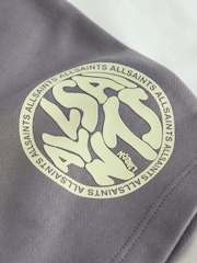 smALLSAINTS White/Green Distortion T-Shirt and Sweat Shorts Set - Image 6 of 7