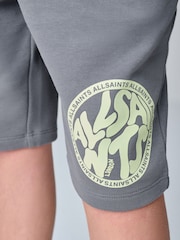 Weiß-grün - smALLSAINTS Distortion T-Shirt und Sweat-Shorts Set - Bild 9 von 16