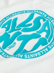 smALLSAINTS White/Blue Distortion T-Shirt and Sweat Short Younger Set - Image 10 of 12