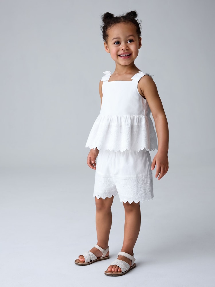 smALLSAINTS Broderie Top and Short Younger Set - Imaginea 2 din 12
