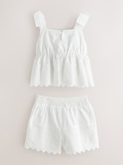 smALLSAINTS Broderie Top and Short Younger Set - Imaginea 9 din 12