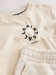 smALLSAINTS Neutral Tierra Short T-Shirt and Sweater Set - Image 5 of 6