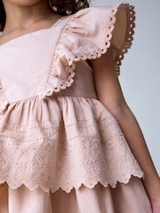 smALLSAINTS Broderie Tiered Younger Dress - Imaginea 5 din 13