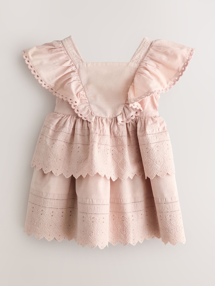 strapless open back dress ZARA. Pink buttoned dress T.xs – Hibuy market