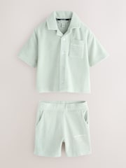 Conjunto de camisa y pantalones cortos de rizo Underground de smALLSAINTS - Imagen 1 de 6