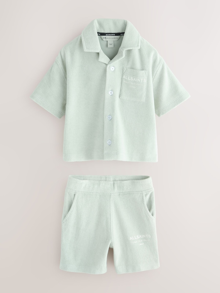 Conjunto de camisa y pantalones cortos de rizo Underground de smALLSAINTS - Imagen 1 de 6