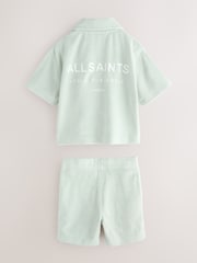 Conjunto de camisa y pantalones cortos de rizo Underground de smALLSAINTS - Imagen 2 de 6