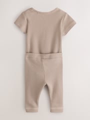 smALLSAINTS Textured Bodysuit and Trousers Baby Set - Imagen 3 de 6