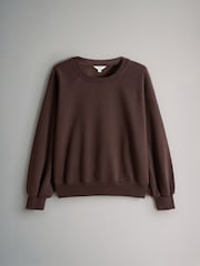 The Set 4 Pack Raglan Sweat Tops Chocolate Brown/Pinks/Cream - Image 3 of 6