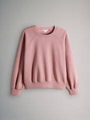 The Set 4 Pack Raglan Sweat Tops Chocolate Brown/Pinks/Cream - Image 4 of 6