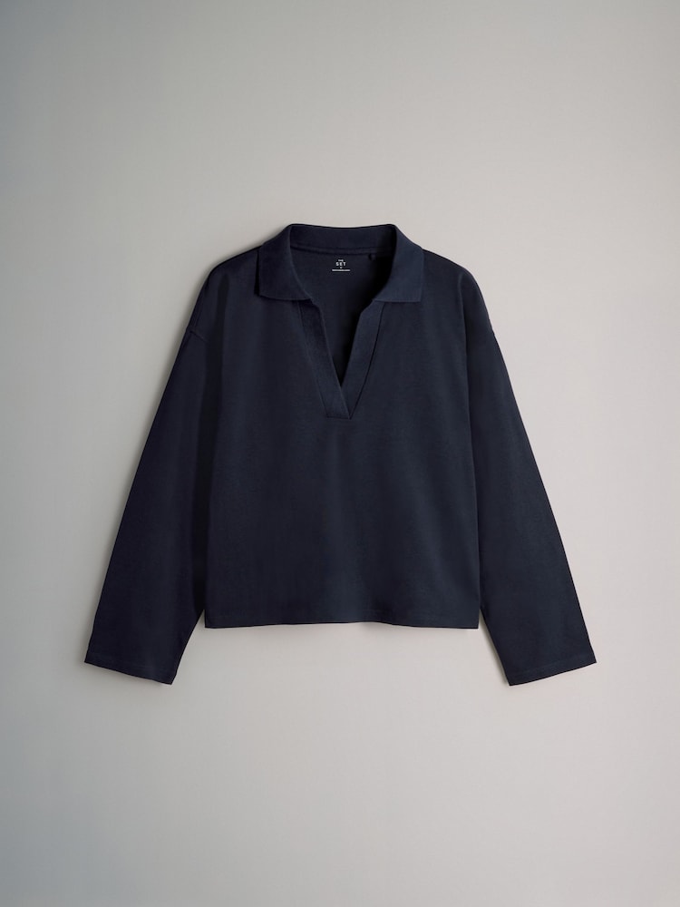 The Set 3 Pack Long Sleeve Heavyweight Rugby T-Shirts - صورة 2 من 6 The Set 3 Pack Long Sleeve Heavyweight Rugby T-Shirts - صورة 2 من 6