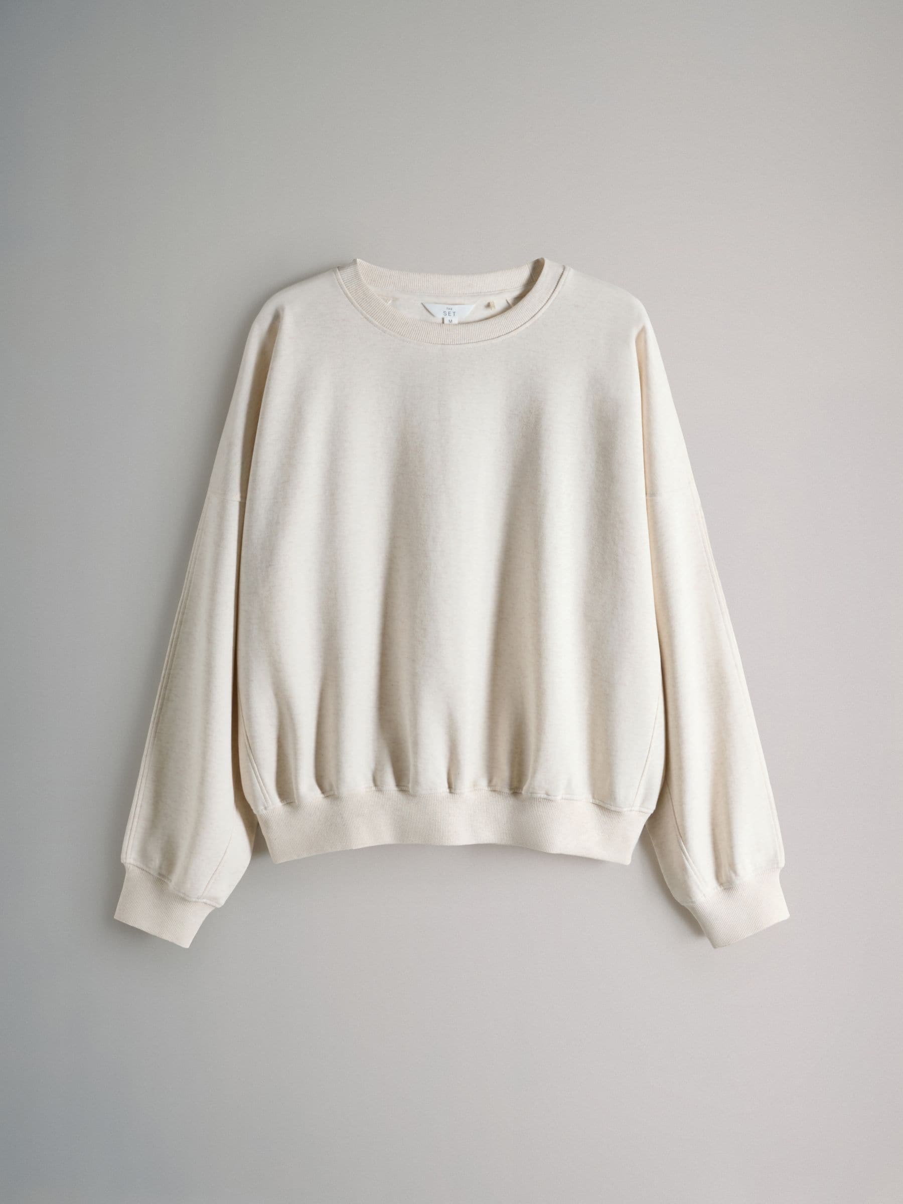 Buy The Set 2 Pack Relaxed Crew Sweatshirt Chocolate Brown/Cream